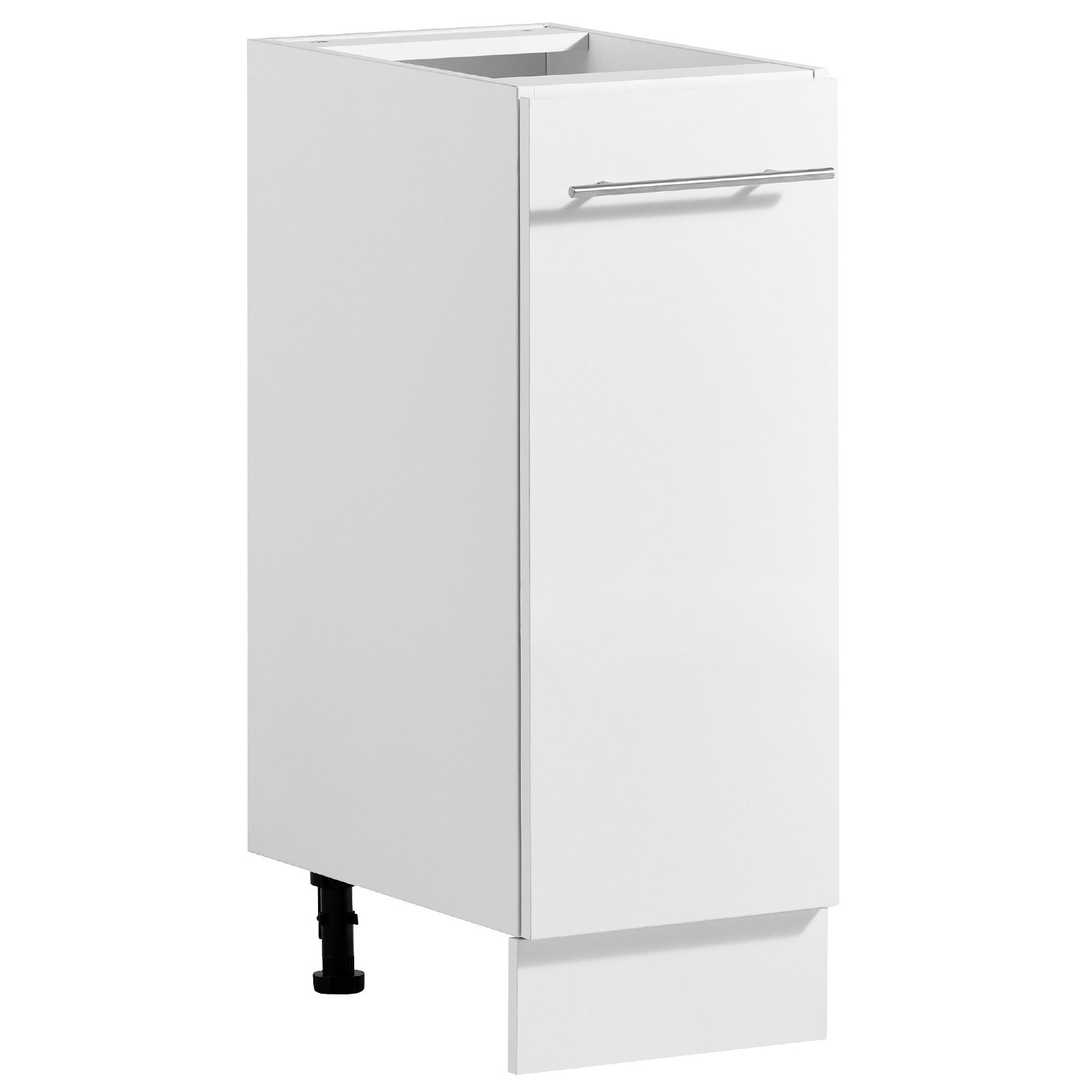Kokkupanekuks valmis Shaker-stiilis aluskapp, valge, laius 30 cm, 300 × 475 × 815 mm (L × S × K), 1 sahtel, vaikselt sulguvad kinnitused ja korralik servakant, koju, kontorisse ja pesuruumi
