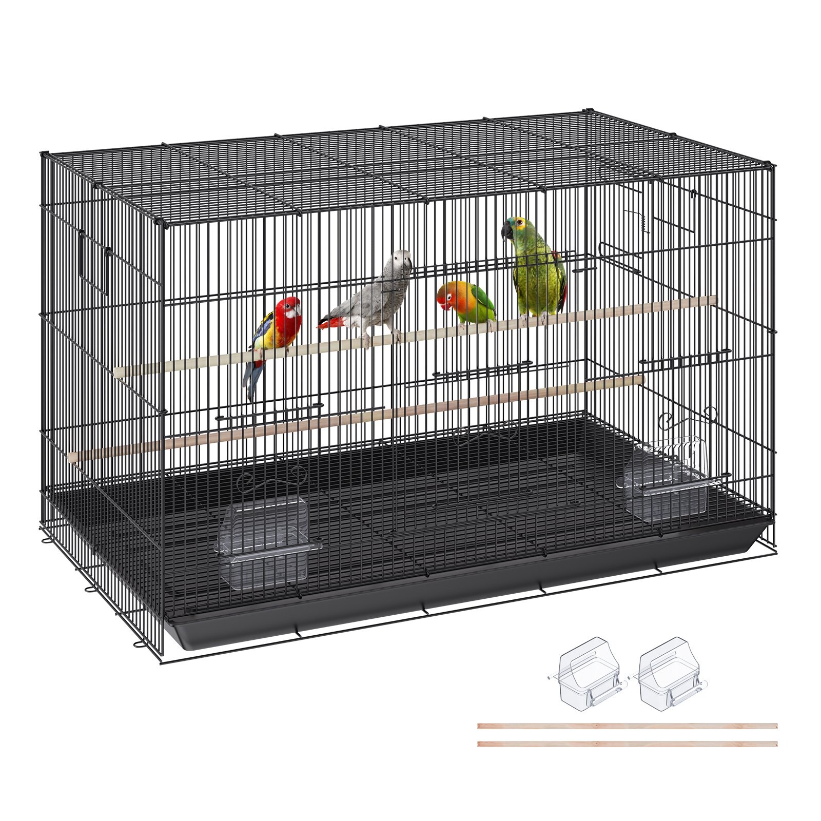 76,2 cm linnupuur, metallist suurte papagoide puurid kakaduude