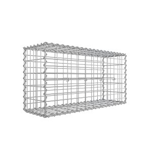 Ristkülikukujuline kivigabioon 100 x 50 x 30 cm, hõbedane