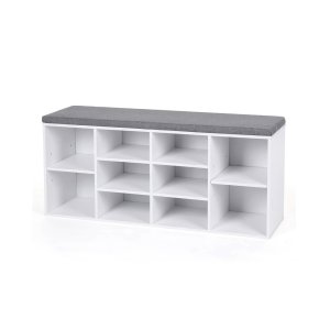 Polsterdatud kingapink, valge - hall