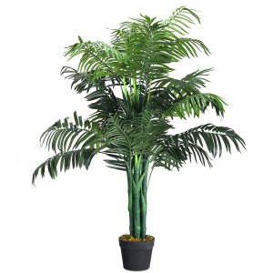 Tehis-palm ja kunstpuu tuppa või terrassile (kõrgus 110 cm), roheline