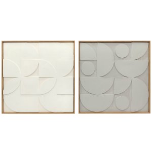 3D-seinakaunistus, 80 x 3,5 x 80 cm, valge