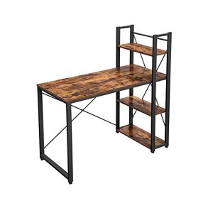 Laud 120 cm pikk vintage pruun - must