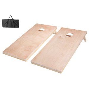 Cornhole komplekt 4x2 jalga, täispuidust viskelauad ja 8 oakotti