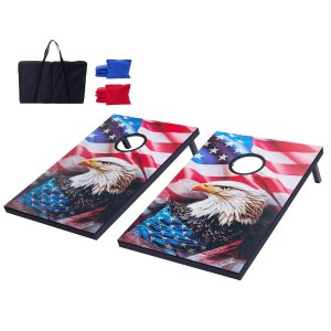 Cornhole komplekt 3x2 jalga, MDF viskelauad ja 8 oakotti