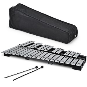 Kokkupandav alumiiniumist Glockenspiel Xylophone 30 Note koos kotiga
