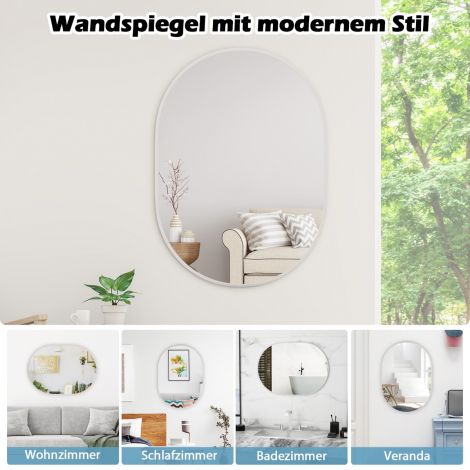 Vannitoapeegel 70 x 50 cm suur kosmeetikapeegel purunemiskindla kilega must