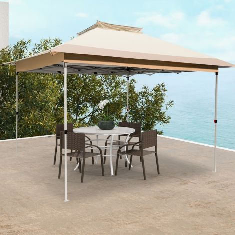 3,6 x 3,6 m paviljon topeltkatusega veekindel stabiilne talvekindel UV-kaitse 50+