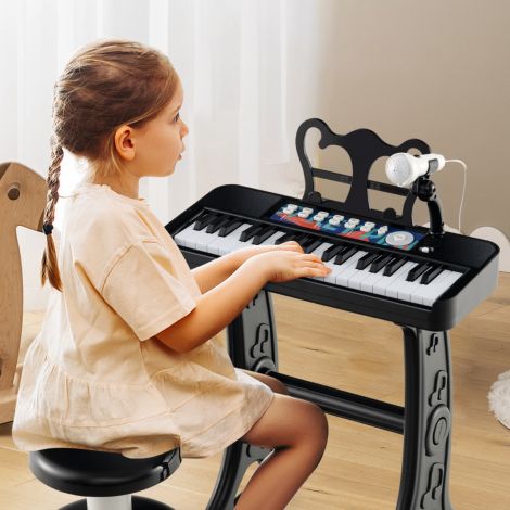 37 klahviga lasteklaviatuur elektrooniline lasteklaver koos taburetmikrofoniga