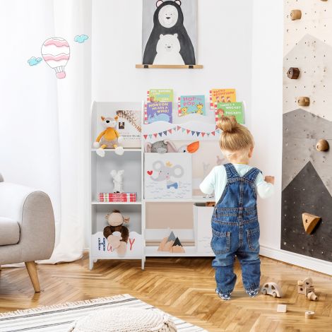 Laste hoiukapp 5 lahtri ja 2 riidest sahtliga Piraat