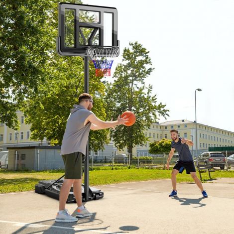 170–305 cm kõrgusreguleeritav välikorvpallikorv alusega