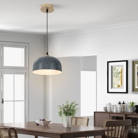 Laelamp reguleeritava rippkaabli ja E27 sokliga, hall ripplamp