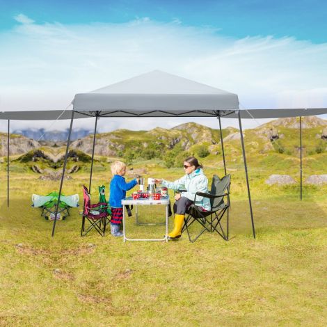 3 x 3 m kohene pop-up varikatusetelk markiisidega välitingimuste päikesekaitseks, hall