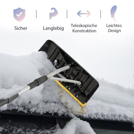 Safstar alumiiniumist 6,4 m pikk katuse lumereha 39 cm ülisuure teraga
