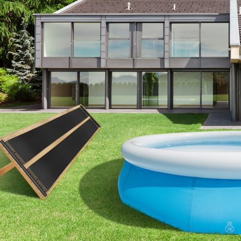 Basseini kütteseade 500 × 75 cm päikesekollektori paneelid 21 500 L maa-aluste ja maapealsete basseinide jaoks