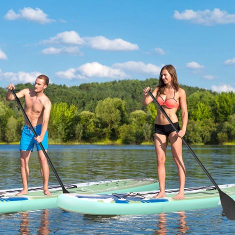 Stand Up aerulaud, täispuhutav surfilaud/paddle board 320 x 76 x 15 cm roheline