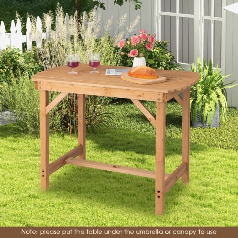 Kuusepuidust terrassi söögilaud 100 x 60,5 x 75 cm naturaalne