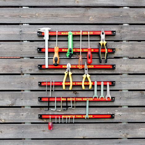 6 x magnetiline tööriistahoidja seinamagnetriba komplekt magnetriba 46 cm
