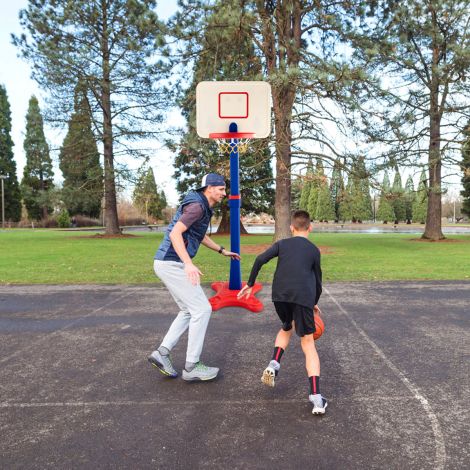 Laste korvpalliteline reguleeritava kõrgusega korvpallikorv korvpallikomplekt
