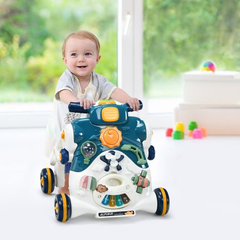 3-ühes käimistugi tulede ja muusikaga, kõnniabi, lükatav auto, mängulaud