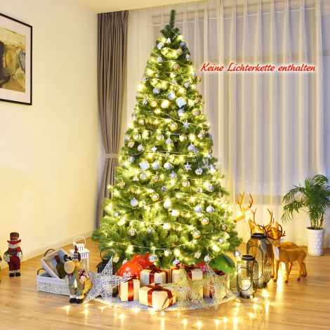 Jõulupuu 225 cm kunstkuusk kokkuklapitava süsteemiga 1346 oksa PVC roheline