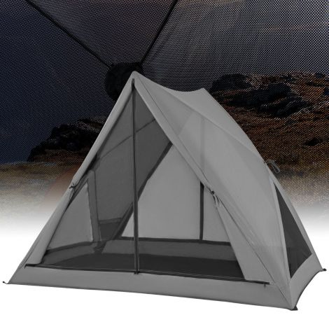 Pop-up telk 2–3 inimesele, 360° ühelt poolt läbipaistev peretelk 225 x 145 x 161 cm hall