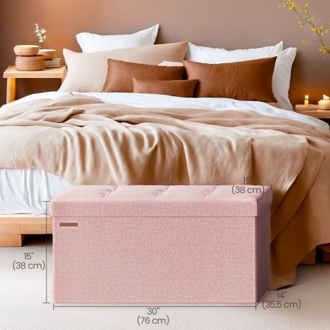 Panipaigaga pink, 38 x 76 x 38 cm, istumiskast, voodipink