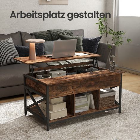 Kõrguse reguleeritav kohvilaud 60 x 100 x (48-62) cm