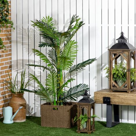 Kunstlik palm Kunsttaim 150cm tsemenditäidisega siseruumidesse, dekoratiivne ja hooldusvaba, roheline.de