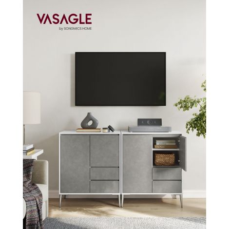 Kummut 40 x 70 x 85 cm valge/hall