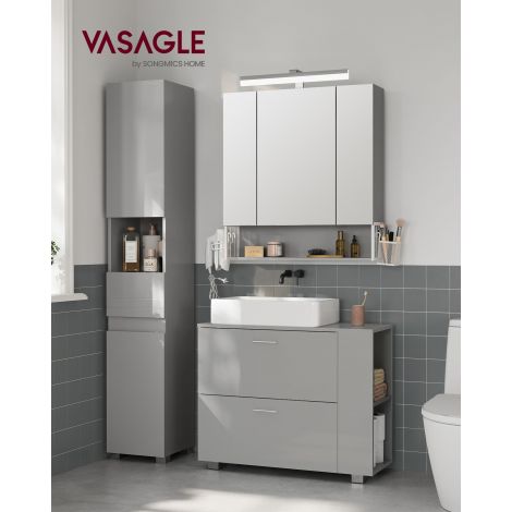 Valamu aluskapp 30 x 80 x 64 cm avatud lahtritega