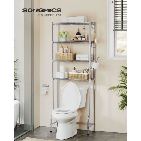 4-korruseline WC-riiul konksude konksudega tuvihall