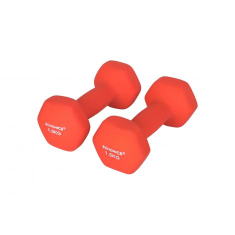 Hantlid 2 x 1,5 kg Oranž