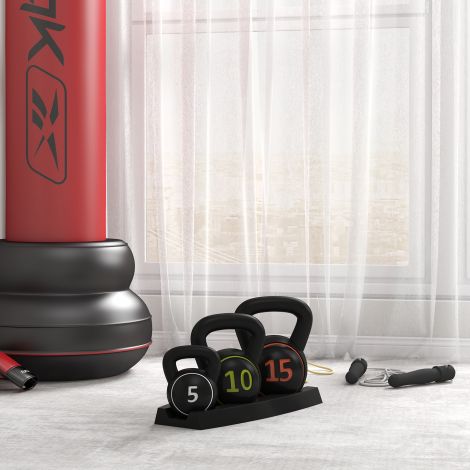 Kettlebell, 2,2 kg, 4,5 kg, 6,8 kg kuulhantel, 3-osaline kuulkaalu komplekt võimlemiseks, jõutreeninguks, must