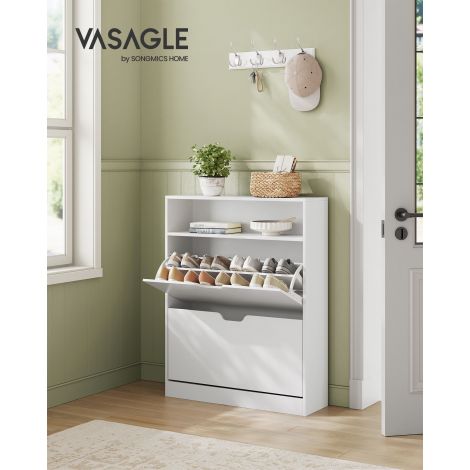 Jalanõudekapp 24 x 80 x 102 cm valge