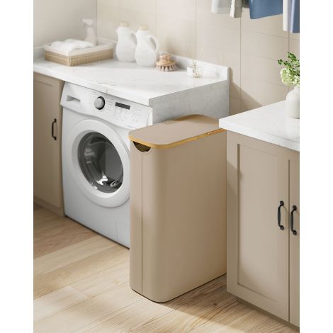 Pesukorv 65 L kaanega 150 L 42 x 22,5 x 70,5 cm kaamelipruun
