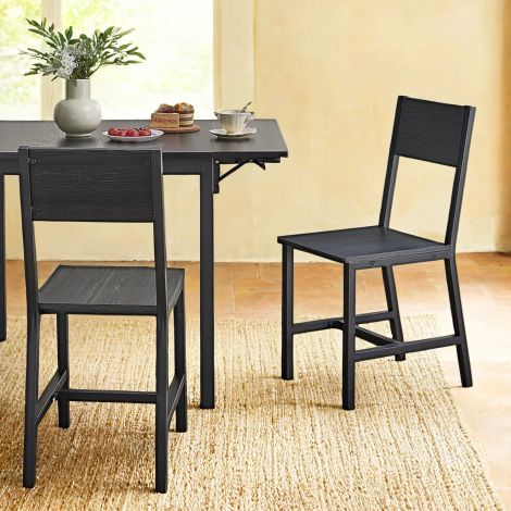 Söögitool, metallraam, 2-osaline komplekt, industriaalstiil, söögituppa, elutuppa, kööki, vintagepruun-must LDC092B01