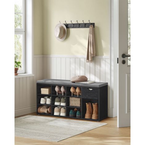 Kingapink sahtliga 30 x 104 x 48 cm eebenipuu must-kiltkivihall