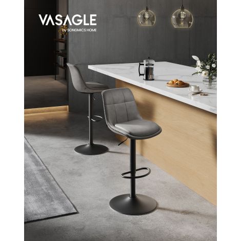 Baaritoolide komplekt 2tk, seljatoega hall