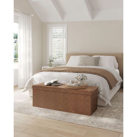 Kokkupandav istepink 120 liitrit 38 x 110 x 38 cm kohvipruun