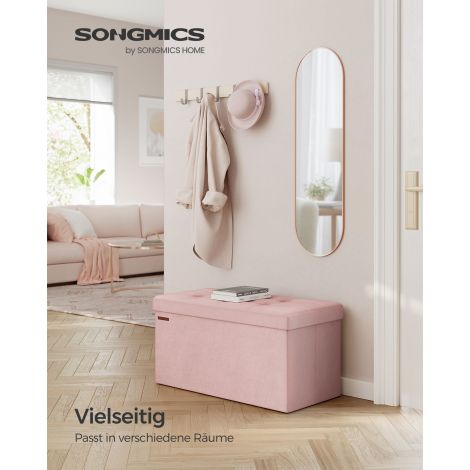 Panipaigaga pink, mis mahutab kuni 300 kg, pastelne roosa