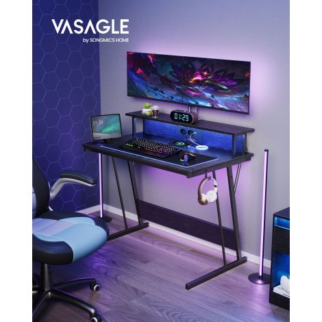 Mängulaud LED-valgustusega monitorialus 2 monitori jaoks