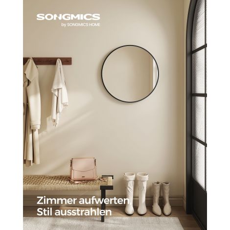 Ø 50 cm metallraamiga vannitoapeegel