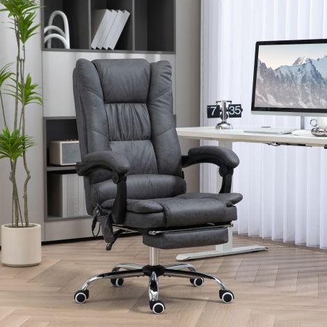 Vinsetto massaažitool soojendusfunktsiooniga, 135° kallutatav, kõrguse reguleerimisega, kuni 120 kg, ergonoomiline, must.