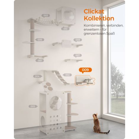 Clickat Collection - nr 009 Seinale paigaldatav kasside toitmisjaam