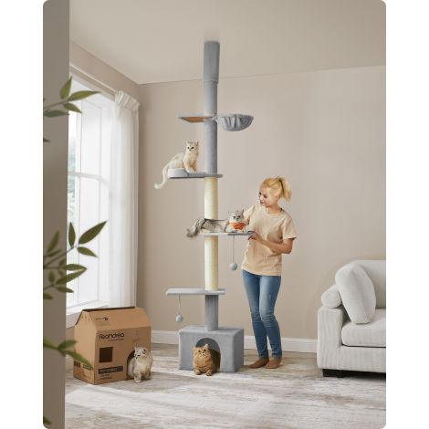 Kassipuu laeni 231-291 cm kõrguse reguleeritav helehall