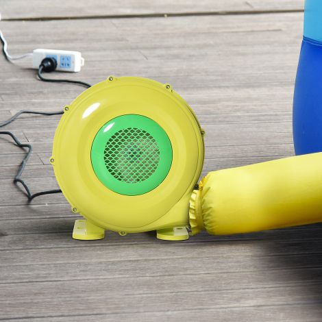 450W elektriline õhupump puhur batuudi jaoks, ventilaator käepidemega täispuhutavate mänguasjade jaoks, vastupidav ABS.