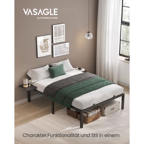 Metallist kaheinimese voodiraam 190 x 140 cm madratsile