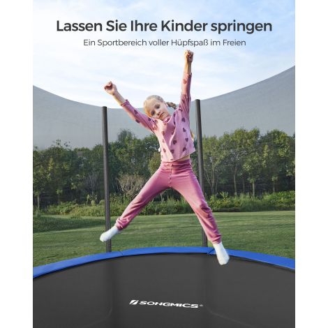 Batuut Ø 305 cm must-sinine