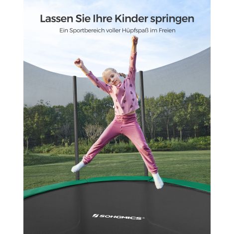 Batuut Ø 305 cm must-roheline